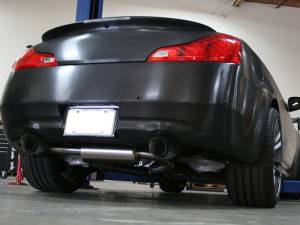 Afe - Advance Flow Engineering - 49-36103-C | AFE Power Takeda 2-1/2 IN 304 Stainless Steel Cat-Back Exhaust System w/ Carbon Fiber Tips (2014-2015 Q60 V6-3.7L) - Image 5