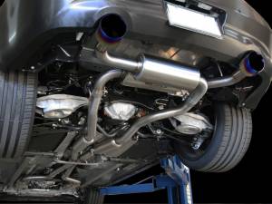 Afe - Advance Flow Engineering - 49-36103-L | AFE Power Takeda 2-1/2 IN 304 Stainless Steel Cat-Back Exhaust System w/ Blue Flame Tips (2014-2015 Q60 V6-3.7L) - Image 4
