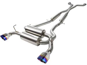 Afe - Advance Flow Engineering - 49-36103-L | AFE Power Takeda 2-1/2 IN 304 Stainless Steel Cat-Back Exhaust System w/ Blue Flame Tips (2014-2015 Q60 V6-3.7L) - Image 2