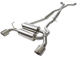 Afe - Advance Flow Engineering - 49-36103-P | AFE Power Takeda 2-1/2 IN 304 Stainless Steel Cat-Back Exhaust System w/ Polished Tips (2014-2015 Q60 V6-3.7L) - Image 2