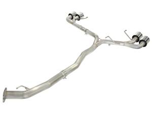 Afe - Advance Flow Engineering - 49-36108-P | AFE Power Takeda 3 IN to 2-1/2 IN 304 Stainless Steel Cat-Back Exhaust System w/Polish Tip (2009-2024 GT-R R35 V6-3.8L tt) - Image 3