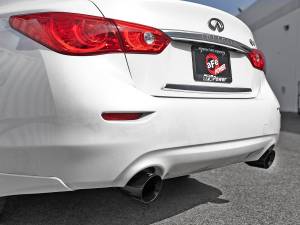Afe - Advance Flow Engineering - 49-36132NM-B | AFE Power Takeda 2-1/2 IN 304 Stainless Steel Cat-Back Exhaust System w/ Black Tips (2016-2024 Q50 V6-3.0L tt) - Image 8