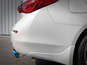 Afe - Advance Flow Engineering - 49-36132NM-L | AFE Power Takeda 2-1/2 IN 304 Stainless Steel Cat-Back Exhaust System w/ Blue Flame Tips (2016-2024 Q50 V6-3.0L tt) - Image 8