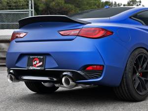 Afe - Advance Flow Engineering - 49-36133NM-P | AFE Power Takeda 2-1/2 IN 304 Stainless Steel Axle-Back Exhaust System w/ Polished Tips (2017-2021 Q60 V6-3.0L tt) - Image 7