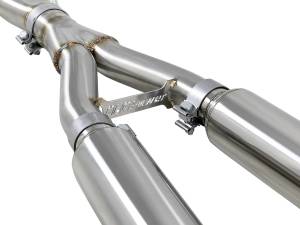 Afe - Advance Flow Engineering - 49-36134NM-C | AFE Power Takeda 2-1/2 IN 304 Stainless Steel Cat-Back Exhaust System w/ Carbon Fiber Tips (2017-2021 Q60 V6-3.0L tt) - Image 2
