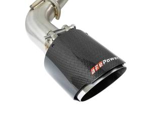 Afe - Advance Flow Engineering - 49-36134NM-C | AFE Power Takeda 2-1/2 IN 304 Stainless Steel Cat-Back Exhaust System w/ Carbon Fiber Tips (2017-2021 Q60 V6-3.0L tt) - Image 4