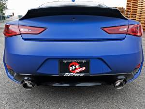 Afe - Advance Flow Engineering - 49-36134NM-C | AFE Power Takeda 2-1/2 IN 304 Stainless Steel Cat-Back Exhaust System w/ Carbon Fiber Tips (2017-2021 Q60 V6-3.0L tt) - Image 6