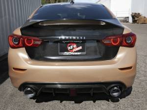 Afe - Advance Flow Engineering - 49-36136-B | AFE Power Takeda 2-1/2 IN 304 Stainless Steel Cat-Back Exhaust System w/ Black Tips (2014-2015 Q50 V6-3.7L) - Image 4