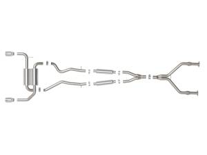 Afe - Advance Flow Engineering - 49-36136-P | AFE Power Takeda 2-1/2 IN 304 Stainless Steel Cat-Back Exhaust System w/ Polished Tips (2014-2015 Q50 V6-3.7L) - Image 2