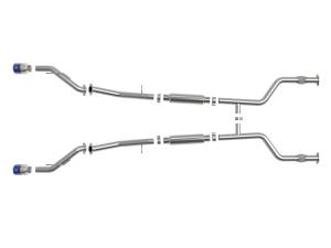 Afe - Advance Flow Engineering - 49-36138-L | AFE Power Takeda 2-1/2 IN 304 Stainless Steel Cat-Back Exhaust System w/ Blue Flame Tips (2023-2024 Z V6-3.0L tt) - Image 2