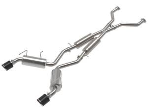 49-36139-C | AFE Power Takeda 2-1/2 IN 304 Stainless Steel Cat-Back Exhaust w/ Resonator and Carbon Tip (2009-2020 370Z V6-3.7L)