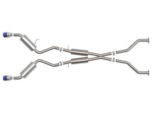 Afe - Advance Flow Engineering - 49-36139-L | AFE Power Takeda 2-1/2 IN 304 Stainless Cat-Back Exhaust w/ Resonator and Blue Flame Tip (2009-2020 370Z V6-3.7L) - Image 2