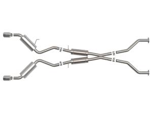 Afe - Advance Flow Engineering - 49-36139-P | AFE Power Takeda 2-1/2 IN 304 Stainless Cat-Back Exhaust w/ Resonator and Polished Tip (2009-2020 370Z V6-3.7L) - Image 2