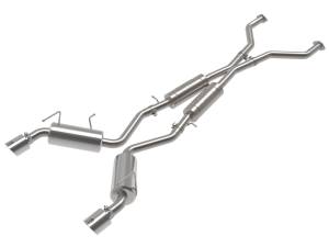 49-36139-P | AFE Power Takeda 2-1/2 IN 304 Stainless Cat-Back Exhaust w/ Resonator and Polished Tip (2009-2020 370Z V6-3.7L)