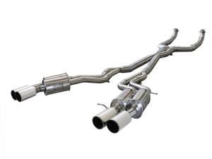 Afe - Advance Flow Engineering - 49-36317-P | AFE Power MACH Force-Xp 3 IN 304 Stainless Steel Cat-Back Exhaust System w/Polished Tip (2012-2017 M5 F10 V8-4.4L tt) - Image 1