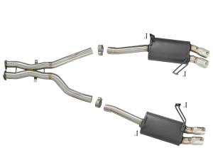 Afe - Advance Flow Engineering - 49-36339-P | AFE Power MACH Force-Xp 2-1/2 in 304 Stainless Steel Cat-Back Exhaust w/Polished Tips (2006-2008 Z4 M E85 L6-3.2L) - Image 2