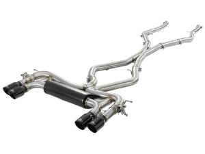 Afe - Advance Flow Engineering - 49-36341-B | AFE Power MACH Force-XP 3-1/2 IN 304 Stainless Steel Cat-Back Exhaust System w/ Black Tip (2015-2018 X5 M F85 V8-4.4L tt) - Image 1