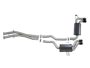 Afe - Advance Flow Engineering - 49-36344-B | AFE Power MACH Force-XP 2-1/2 IN 304 Stainless Steel Cat-Back Exhaust System w/ Black Tips (2001-2006 M3 E46 L6-3.2L) - Image 2