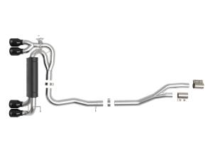 Afe - Advance Flow Engineering - 49-36350-B | AFE Power MACH Force-Xp 3 to 2-1/2 IN Stainless Steel Cat-Back Exhaust System w/Black Tip (2019-2021 M2 F87 L6-3.0L tt) - Image 2