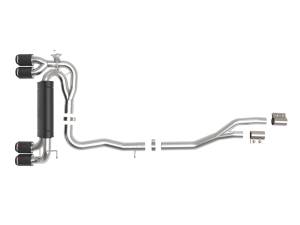 Afe - Advance Flow Engineering - 49-36350-C | AFE Power MACH Force-Xp 3 to 2-1/2 IN Stainless Steel Cat-Back Exhaust System (2019-2021 M2 F87 L6-3.0L tt) - Image 2