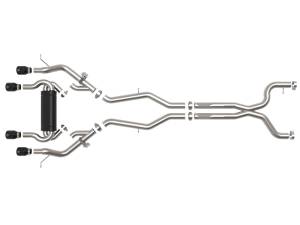 Afe - Advance Flow Engineering - 49-36351-B | AFE Power MACH Force-Xp 3 IN to 2-1/2 IN Stainless Steel Cat-Back Exhaust System Black (2021-2024 M3/M4 G80/82 L6-3.0L tt) - Image 2