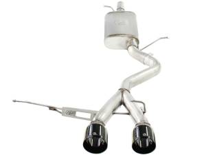 49-36408-B | AFE Power MACH Force-Xp 2-1/2 in 304 Stainless Steel Cat-Back Exhaust w/Black Tip (2008-2008 R32 MKV V6-3.2L)