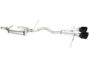 Afe - Advance Flow Engineering - 49-36408-B | AFE Power MACH Force-Xp 2-1/2 in 304 Stainless Steel Cat-Back Exhaust w/Black Tip (2008-2008 R32 MKV V6-3.2L) - Image 2