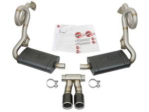Afe - Advance Flow Engineering - 49-36415-C | AFE Power MACH Force-Xp 2-1/2 IN to 2 IN Stainless Steel Cat-Back Exhaust System Carbon (2013-2016 Cayman 981 H6-3.4L) - Image 2