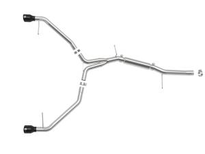 Afe - Advance Flow Engineering - 49-36419-B | AFE Power MACH Force-Xp 3 IN to 2-1/2 IN Stainless Steel Axle-Back Exhaust System Black (2017-2019 A4 B9 L4-2.0L t) - Image 2