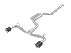 Afe - Advance Flow Engineering - 49-36422-C | AFE Power MACH Force-Xp 3 IN to 2-1/2 IN Stainless Steel Cat-Back Exhaust System Carbon (2018-2021 GTI MK7.5 L4-2.0L t) - Image 1