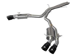 Afe - Advance Flow Engineering - 49-36427-B | AFE Power MACH Force-Xp 3 IN to 2-1/2 IN Stainless Steel Cat-Back Exhaust System Black (2018-2020 RS5 V6-2.9L tt) - Image 1