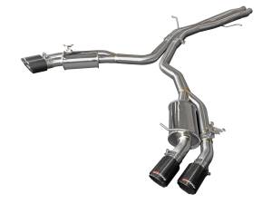 Afe - Advance Flow Engineering - 49-36427-C | AFE Power MACH Force-Xp 3 IN to 2-1/2 IN Stainless Steel Cat-Back Exhaust System Carbon (2018-2020 RS5 V6-2.9L tt) - Image 1