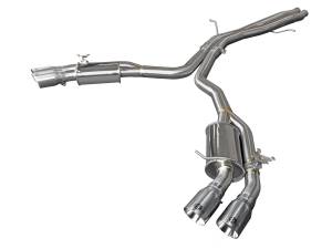 Afe - Advance Flow Engineering - 49-36427-P | AFE Power MACH Force-Xp 3 IN to 2-1/2 IN Stainless Steel Cat-Back Exhaust System Polished (2018-2020 RS5 V6-2.9L tt) - Image 1