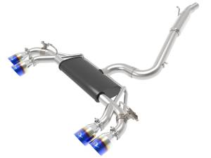 Afe - Advance Flow Engineering - 49-36430-L | AFE Power MACH Force-Xp 3 IN to 2-1/2IN Stainless Steel Cat-Back Exhaust w/ Blue Flame Tip (2015-2019 Golf R MKVII L4-2.0L t) - Image 1