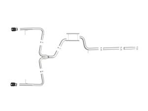 Afe - Advance Flow Engineering - 49-36432-B | AFE Power MACH Force-Xp 3 IN to 2-1/2 IN Stainless Steel Cat-Back Exhaust System Black (2019-2021 Jetta GLI MKVII L4-2.0L t) - Image 2