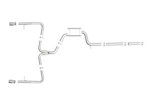 Afe - Advance Flow Engineering - 49-36432-P | AFE Power MACH Force-Xp 3 IN to 2-1/2 IN Stainless Steel Cat-Back Exhaust System Polished (2019-2021 Jetta GLI MKVII L4-2.0L t) - Image 2