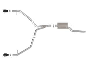 Afe - Advance Flow Engineering - 49-36437-B | AFE Power MACH Force-Xp 3 to 2-1/2 IN Stainless Steel Axle-Back Exhaust w/Black Tip (2013-2016 Allroad L4-2.0L t) - Image 2