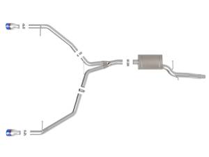 Afe - Advance Flow Engineering - 49-36437-L | AFE Power MACH Force-Xp 3 to 2-1/2 IN Stainless Steel Axle-Back Exhaust w/ Blue Flame Tip (2013-2016 Allroad L4-2.0L t) - Image 2