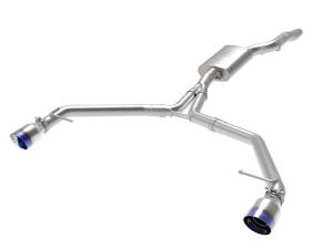 Afe - Advance Flow Engineering - 49-36437-L | AFE Power MACH Force-Xp 3 to 2-1/2 IN Stainless Steel Axle-Back Exhaust w/ Blue Flame Tip (2013-2016 Allroad L4-2.0L t) - Image 1