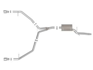 Afe - Advance Flow Engineering - 49-36437-P | AFE Power MACH Force-Xp 3 to 2-1/2 IN Stainless Steel Axle-Back Exhaust w/Polished Tip (2013-2016 Allroad L4-2.0L t) - Image 2