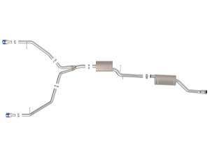 Afe - Advance Flow Engineering - 49-36438-L | AFE Power MACH Force-Xp 3 to 2-1/2 IN Stainless Steel Cat-Back Exhaust w/ Blue Flame Tip (2013-2016 Allroad L4-2.0L t) - Image 2