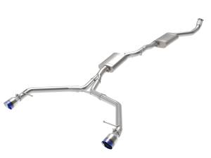 Afe - Advance Flow Engineering - 49-36438-L | AFE Power MACH Force-Xp 3 to 2-1/2 IN Stainless Steel Cat-Back Exhaust w/ Blue Flame Tip (2013-2016 Allroad L4-2.0L t) - Image 1