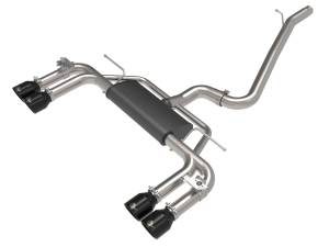 Afe - Advance Flow Engineering - 49-36442-B | AFE Power MACH Force-Xp 3 IN to 2-1/2 IN Stainless Steel Cat-Back Exhaust System Black (2015-2020 S3 8V L4-2.0L t) - Image 1