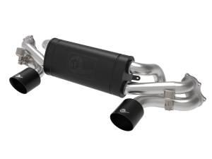 Afe - Advance Flow Engineering - 49-36443-B | AFE Power MACH Force-Xp 2-1/2 IN 304 Stainless Steel Cat-Back Exhaust w/ Black Tip (2020-2023 Cayman GT4 718 H6-4.0L) - Image 1