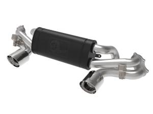 Afe - Advance Flow Engineering - 49-36443-P | AFE Power MACH Force-Xp 2-1/2 IN 304 Stainless Steel Cat-Back Exhaust w/ Polished Tip (2020-2023 Cayman GT4 718 H6-4.0L) - Image 1