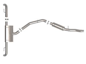 Afe - Advance Flow Engineering - 49-36447 | AFE Power MACH Force-Xp 3 IN to 2-1/2 IN Stainless Steel Cat-Back Exhaust System (2017-2024 Q5 B9 L4-2.0L t) - Image 2