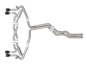 Afe - Advance Flow Engineering - 49-36448-B | AFE Power MACH Force-Xp 3 IN to 2-1/2 IN Stainless Steel Cat-Back Exhaust System Black (2020-2024 RS6 Avant V8-4.0L tt) - Image 2