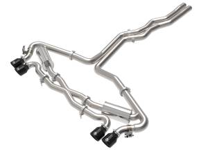 Afe - Advance Flow Engineering - 49-36448-B | AFE Power MACH Force-Xp 3 IN to 2-1/2 IN Stainless Steel Cat-Back Exhaust System Black (2020-2024 RS6 Avant V8-4.0L tt) - Image 1