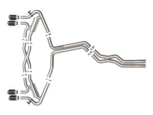 Afe - Advance Flow Engineering - 49-36448-C | AFE Power MACH Force-Xp 3 IN to 2-1/2 IN Stainless Steel Cat-Back Exhaust System Carbon (2020-2024 RS6 Avant V8-4.0L tt) - Image 2