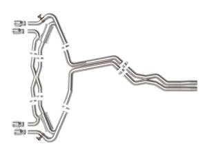 Afe - Advance Flow Engineering - 49-36448-P | AFE Power MACH Force-Xp 3 IN to 2-1/2 IN Stainless Steel Cat-Back Exhaust System Polished (2020-2024 RS6 Avant V8-4.0L tt) - Image 2